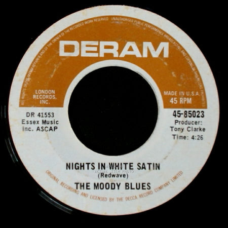 The Moody Blues - Nights In White Satin / Cities side A