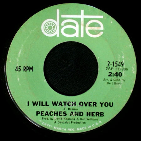 James And Herb / Peaches And Herb - Close Your Eyes / I Will Watch Over You side B