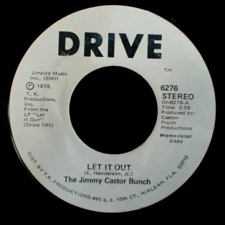 The Jimmy Castor Bunch - Let It Out / Let It Out side B