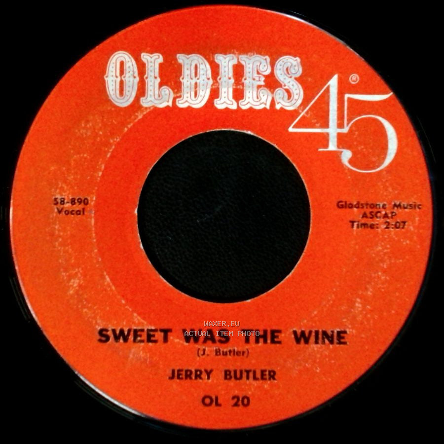 Jerry Butler - Sweet Was The Wine / For Your Precious Love side A