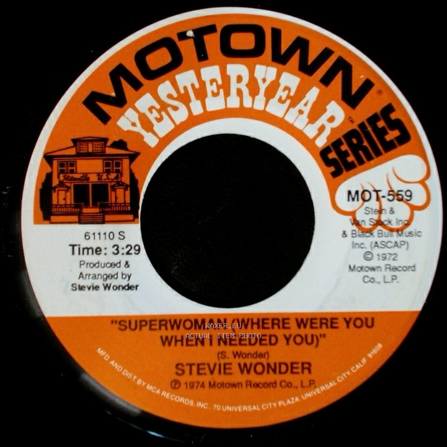 Stevie Wonder - Superstition / Superwoman (Where Were You When I Needed You) side B