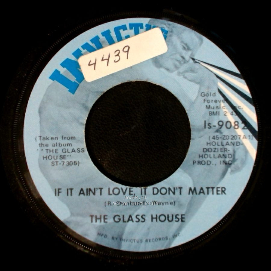 The Glass House - If It Ain't Love, It Don't Matter / Stealing Moments From Another Woman's Life side A