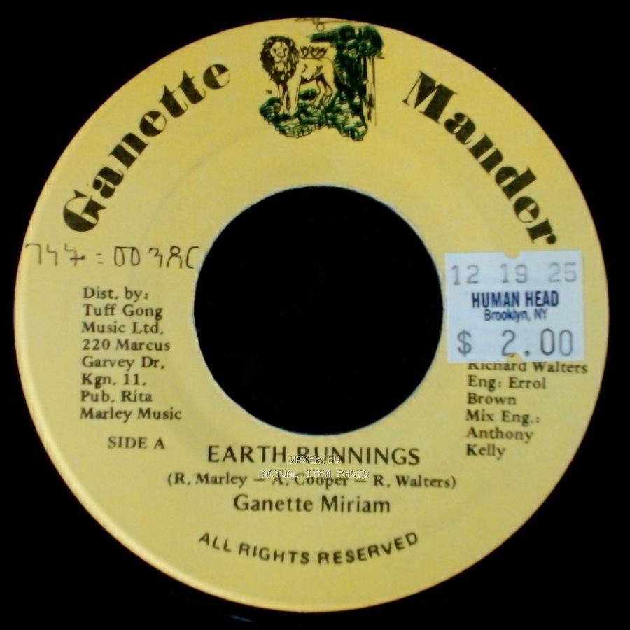 Ganette Miriam - Earth Runnings / Hurt Runnings side A