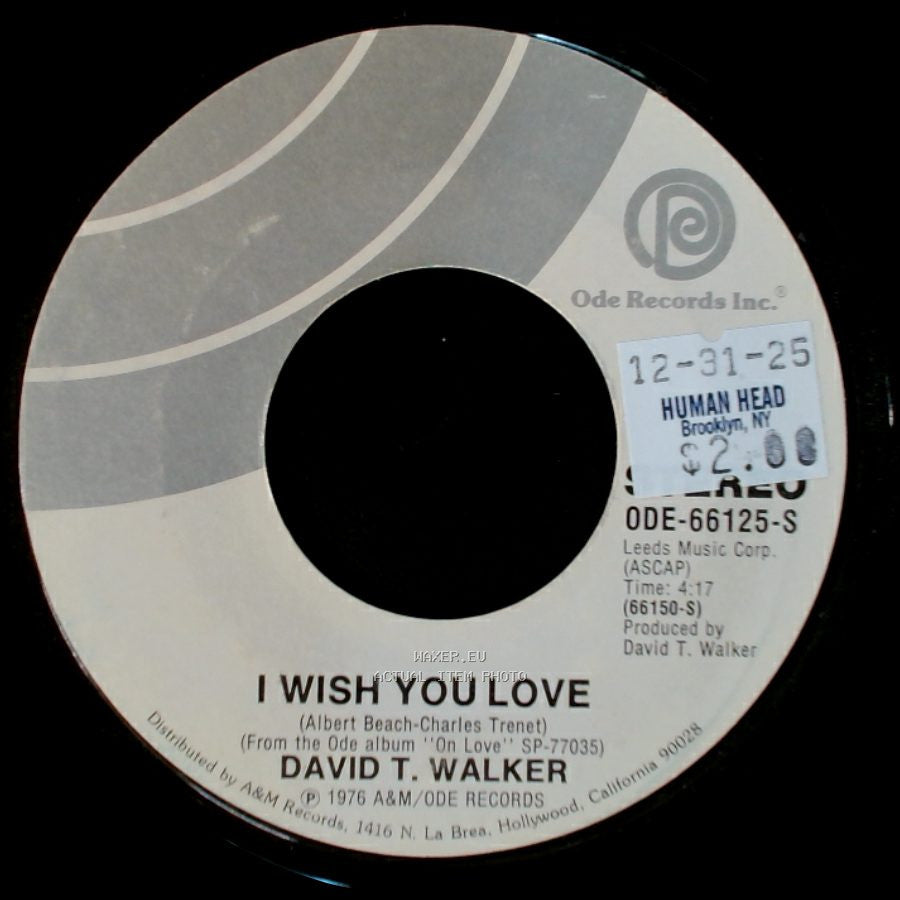 David T. Walker - On Love / I Wish You Love side B