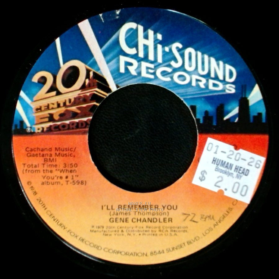 Gene Chandler - I'll Remember You / When You're #1 side A
