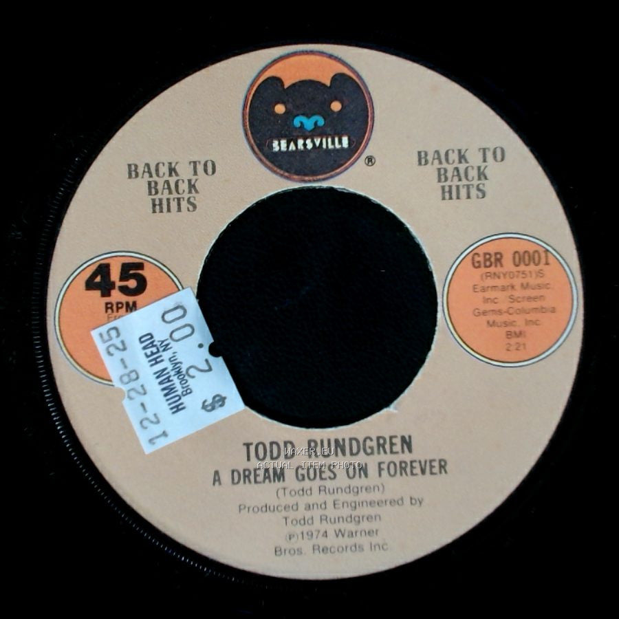 Todd Rundgren - Hello It's Me / A Dream Goes On Forever side B