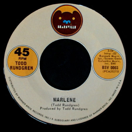 Todd Rundgren - Marlene / I Saw The Light side A