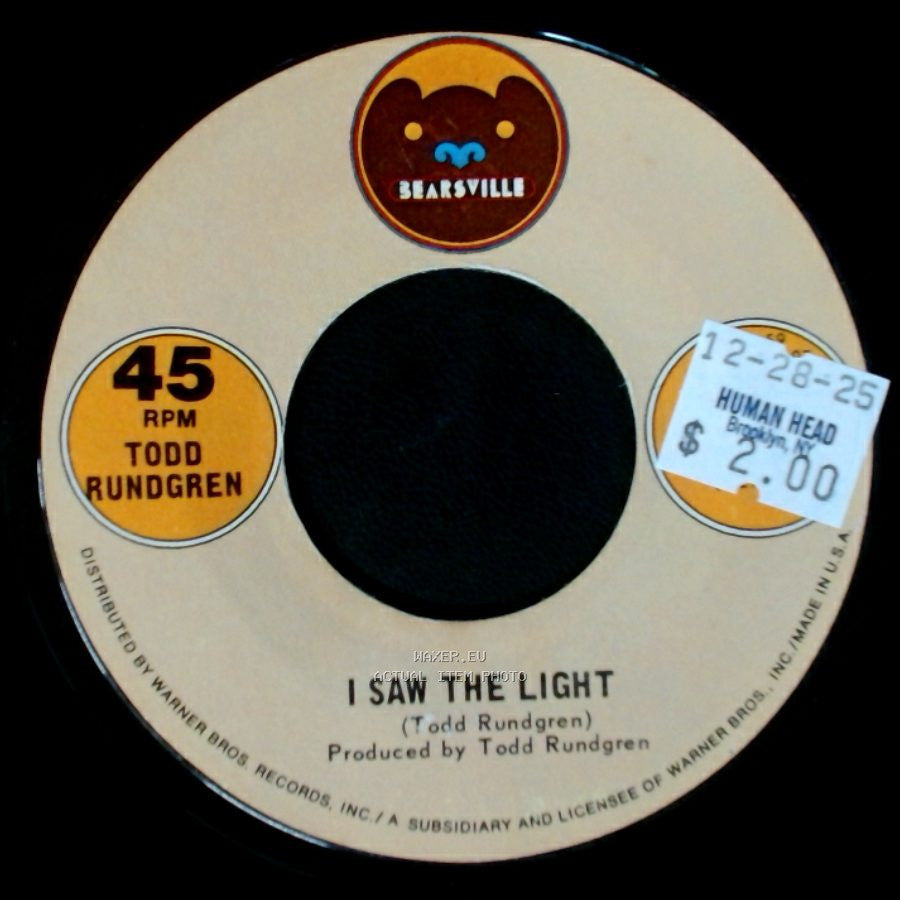 Todd Rundgren - Marlene / I Saw The Light side B