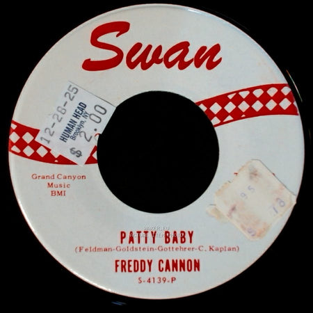 Freddy Cannon - Betty Jean / Patty Baby side B