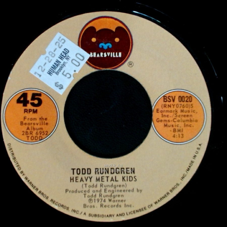 Todd Rundgren - A Dream Goes On Forever / Heavy Metal Kids side B