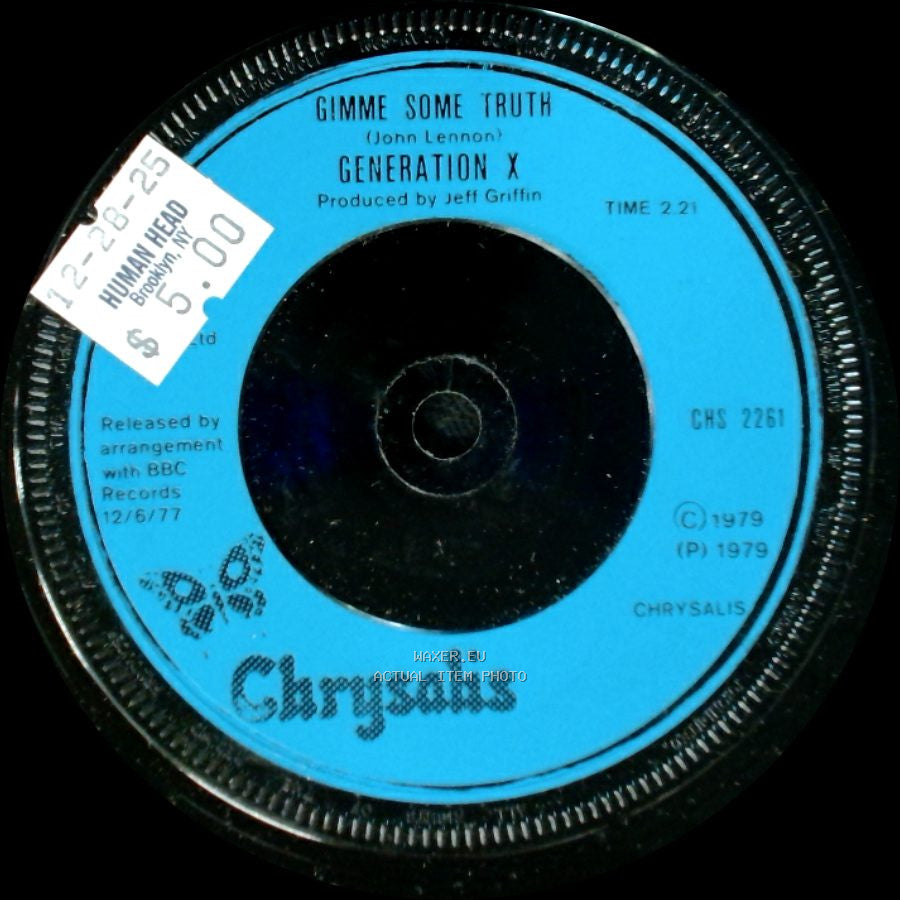 Generation X - Gimme Some Truth / King Rocker side A