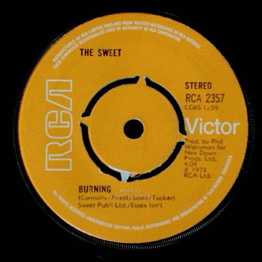 The Sweet - Burning / Hell Raiser side A