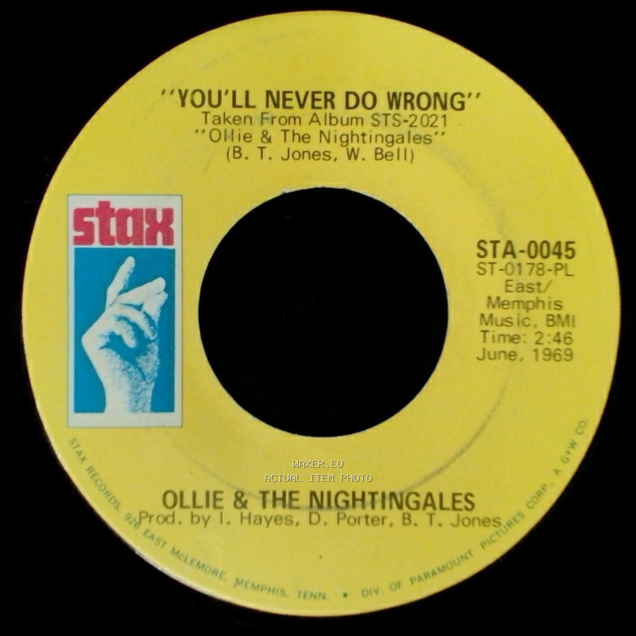 Ollie & The Nightingales - You'll Never Do Wrong / I've Got A Feeling side A