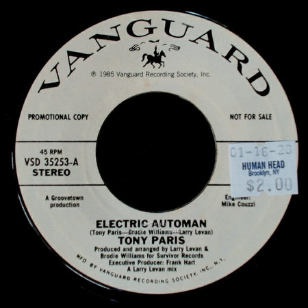 Tony Paris - Electric Automan / Electric Automan side A