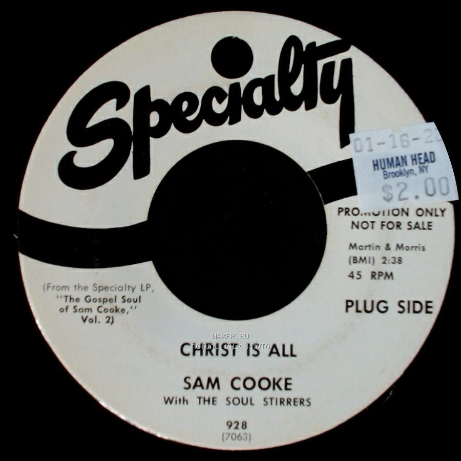 Sam Cooke - Christ Is All / Just Another Day side A