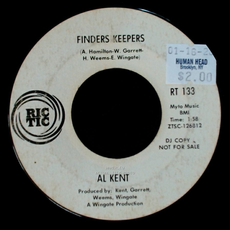 Al Kent / Al Kent Orchestra - Finders Keepers / Ooh! Pretty Lady side A