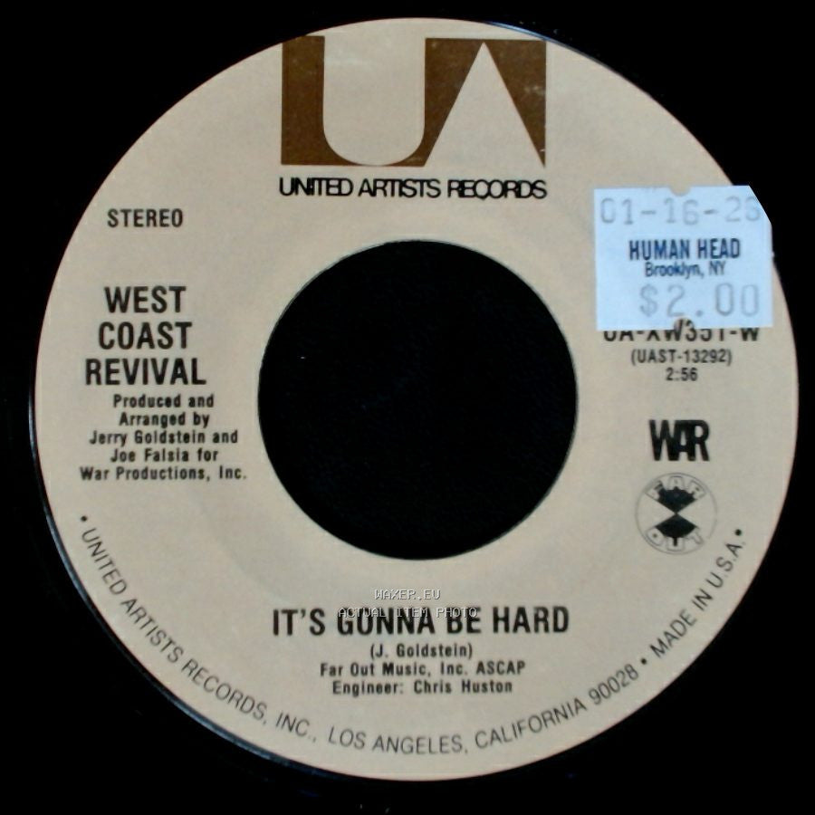 West Coast Revival - It's Gonna Be Hard / Free side A