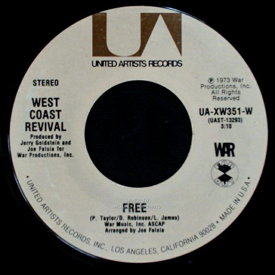 West Coast Revival - It's Gonna Be Hard / Free side B