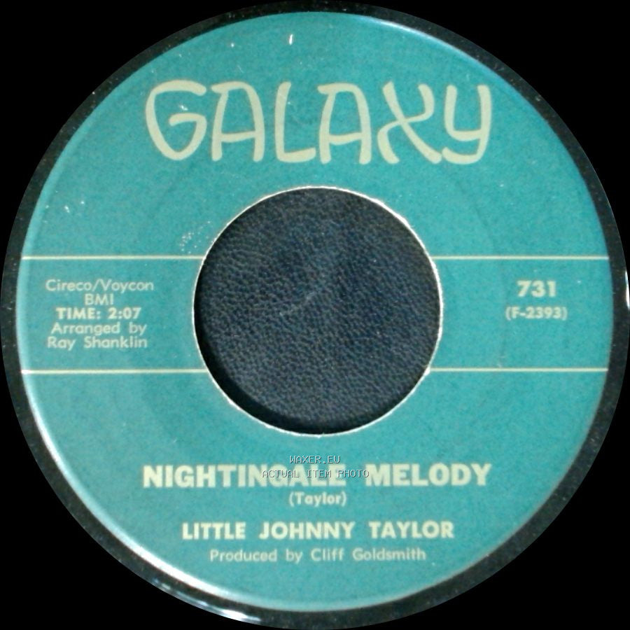 Little Johnny Taylor - You Win, I Lose / Nightingale Melody side B