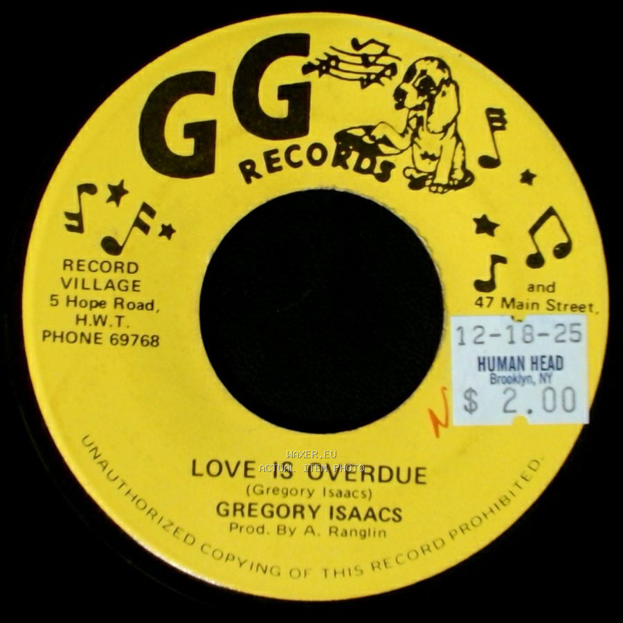 Gregory Isaacs - Part Two / Love Is Overdue side B