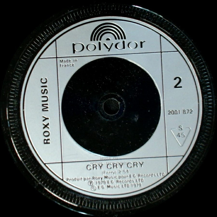 Roxy Music - Dance Away / Cry Cry Cry side B