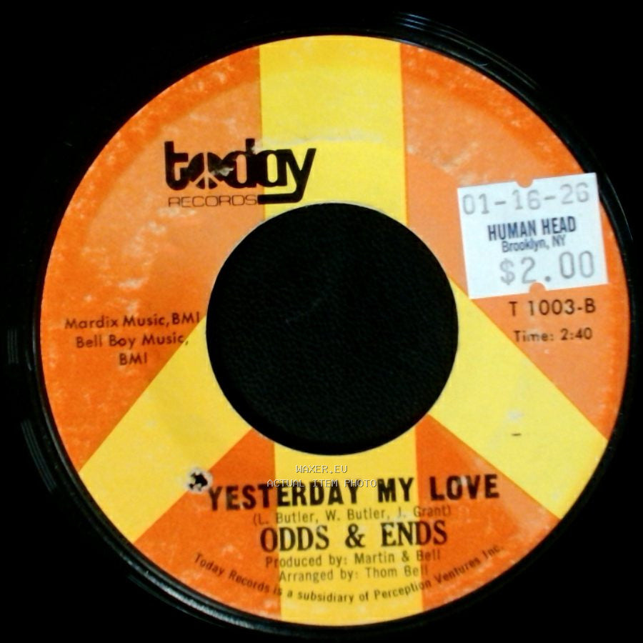 Odds & Ends - Love Makes The World Go Round / Yesterday My Love side B