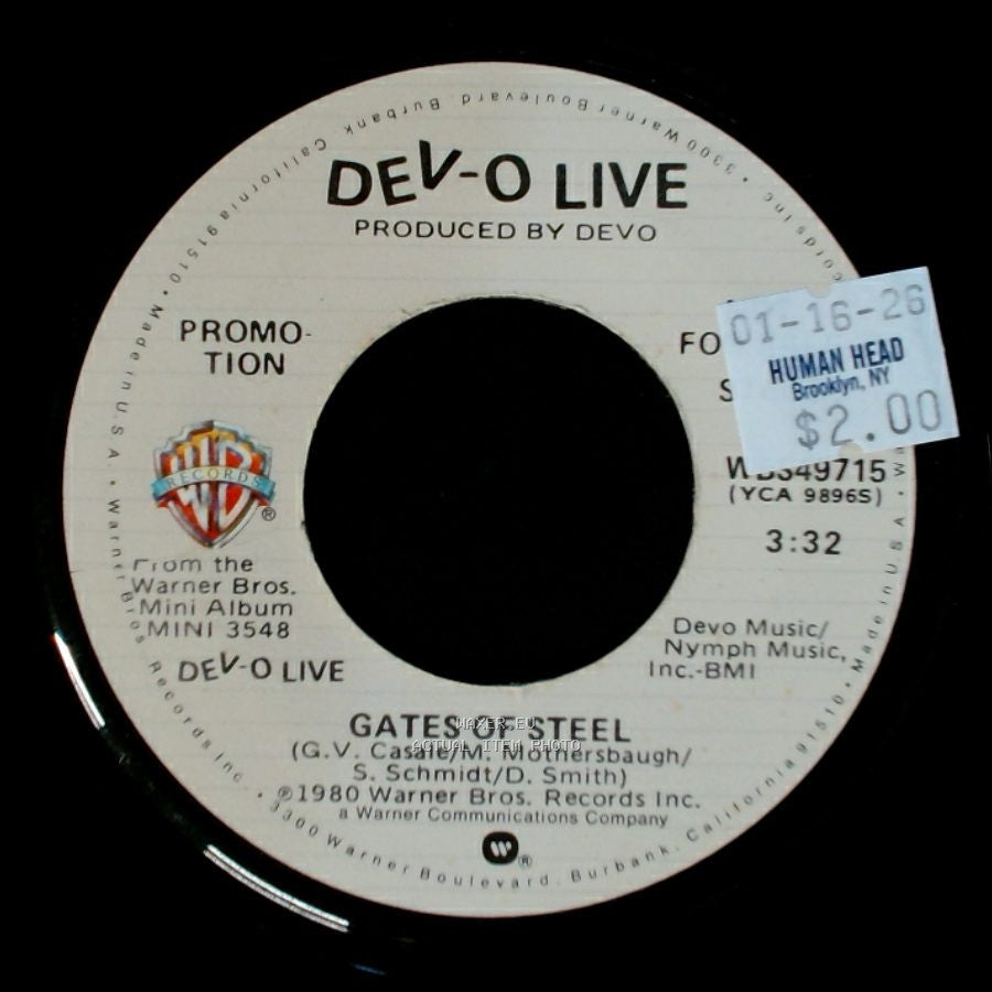 Dev-O Live - Gates Of Steel / Gates Of Steel side B