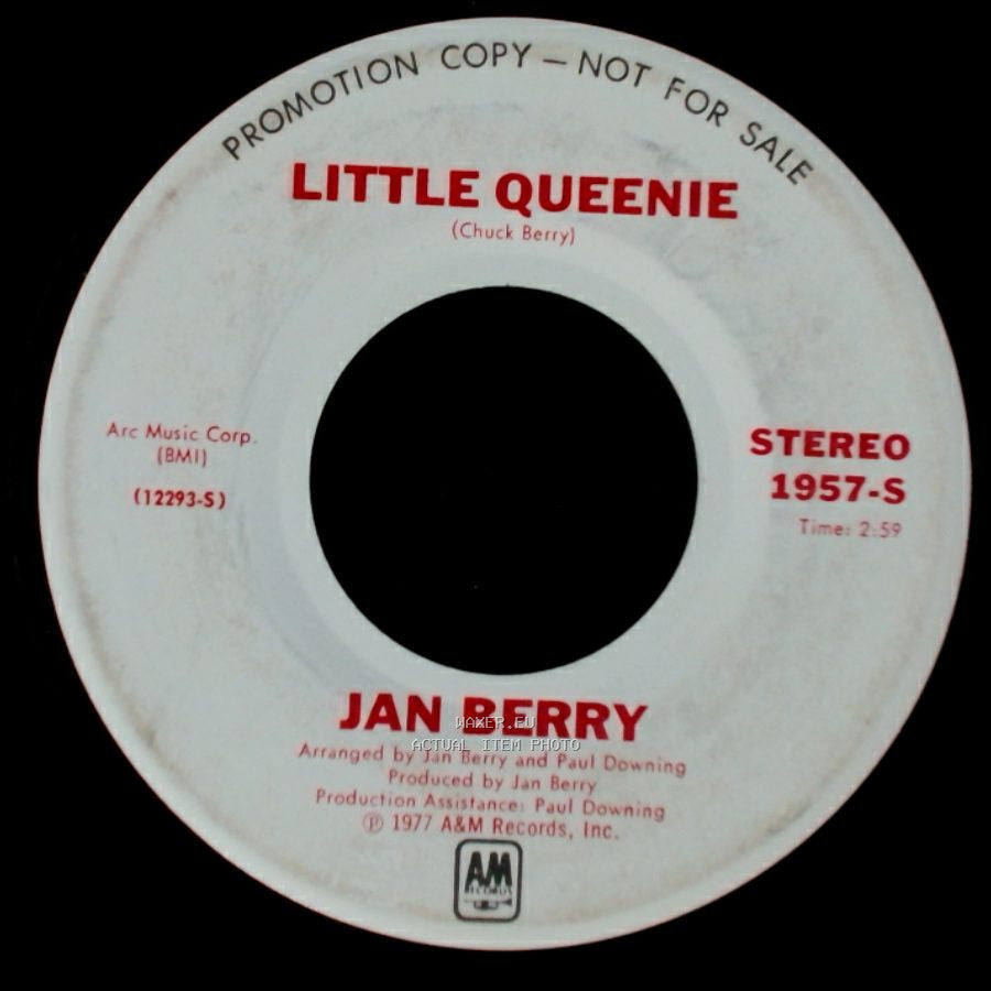 Jan Berry - Little Queenie / Little Queenie side B