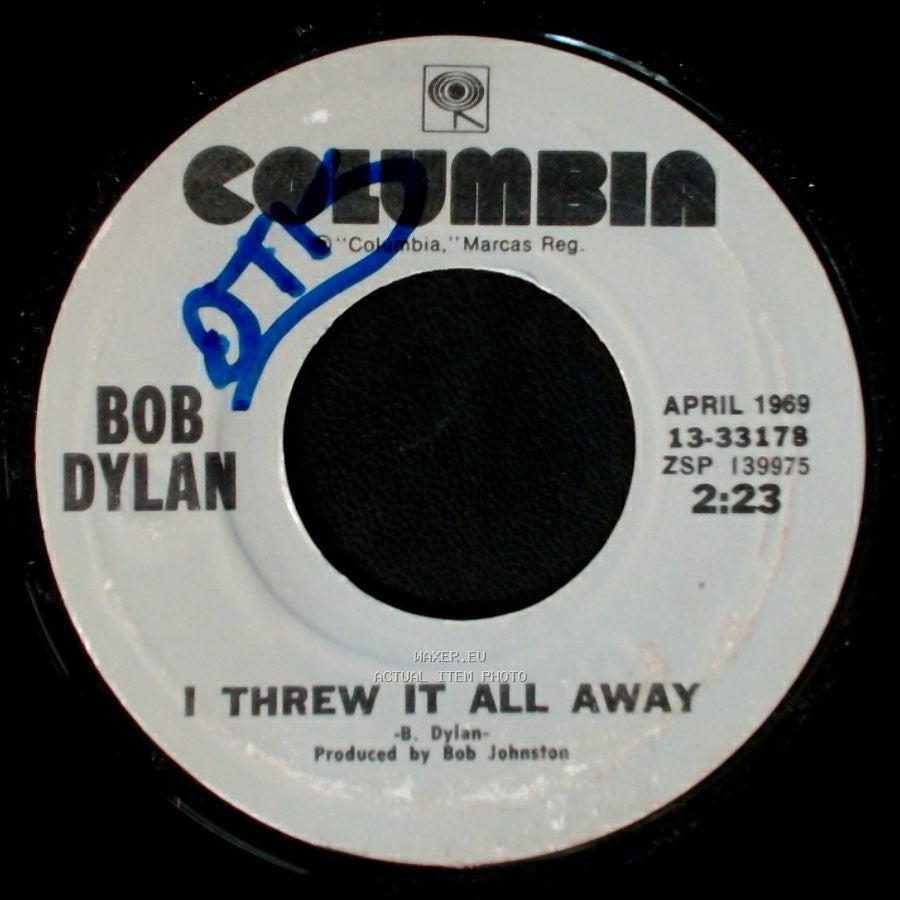 Bob Dylan - I Threw It All Away / Lay Lady Lay side A
