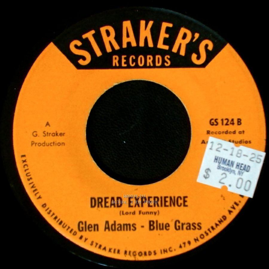 Glen Adams - Blue Grass / Glen Adams - Dread Experience / Soul Chick Reggae side A