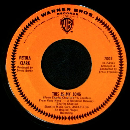 Petula Clark - This Is My Song / High side A