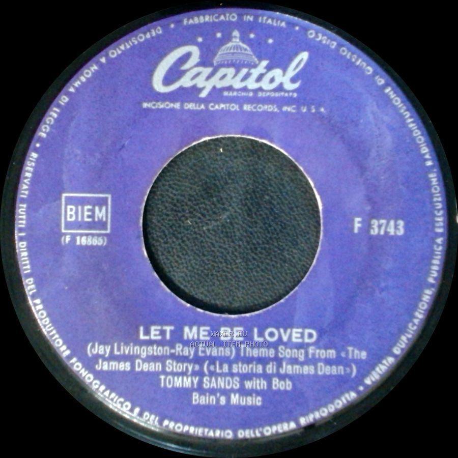 Tommy Sands With Bob / Tommy Sands With Bob Bain's Music - Fantastically Foolish / Let Me Be Loved side B
