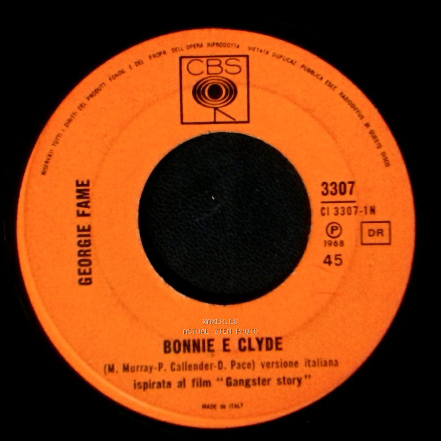 Georgie Fame - Try My World / Bonnie E Clyde side B