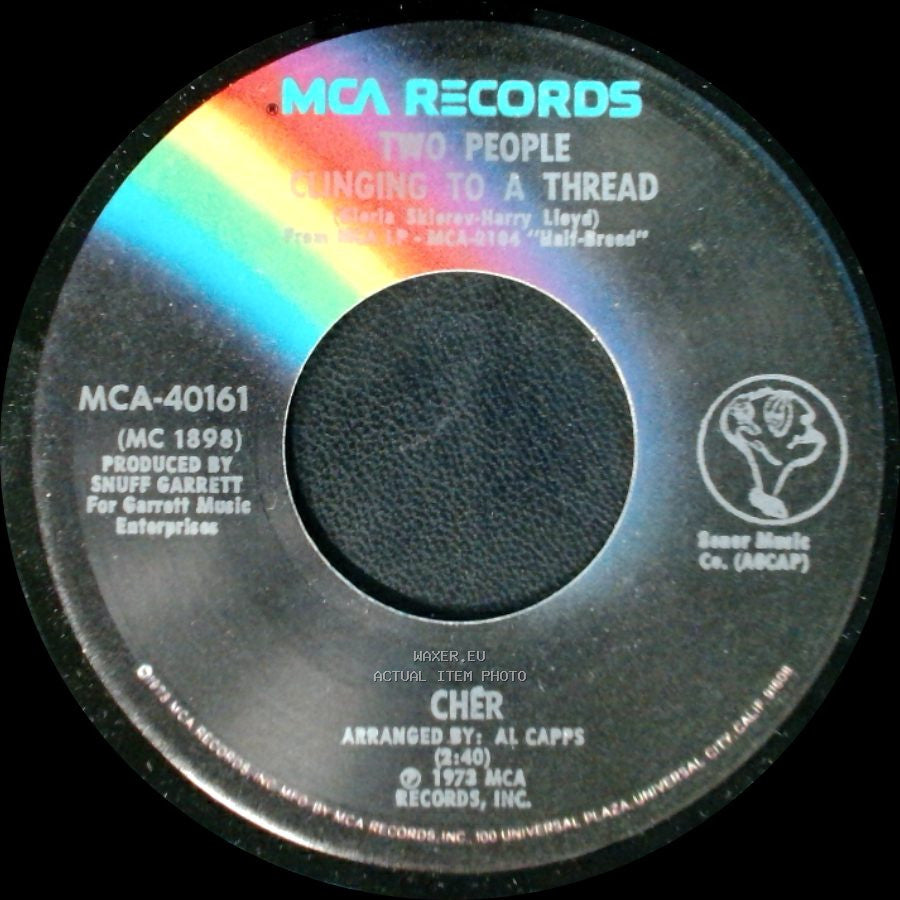 Cher - Dark Lady / Two People Clinging To A Thread side B