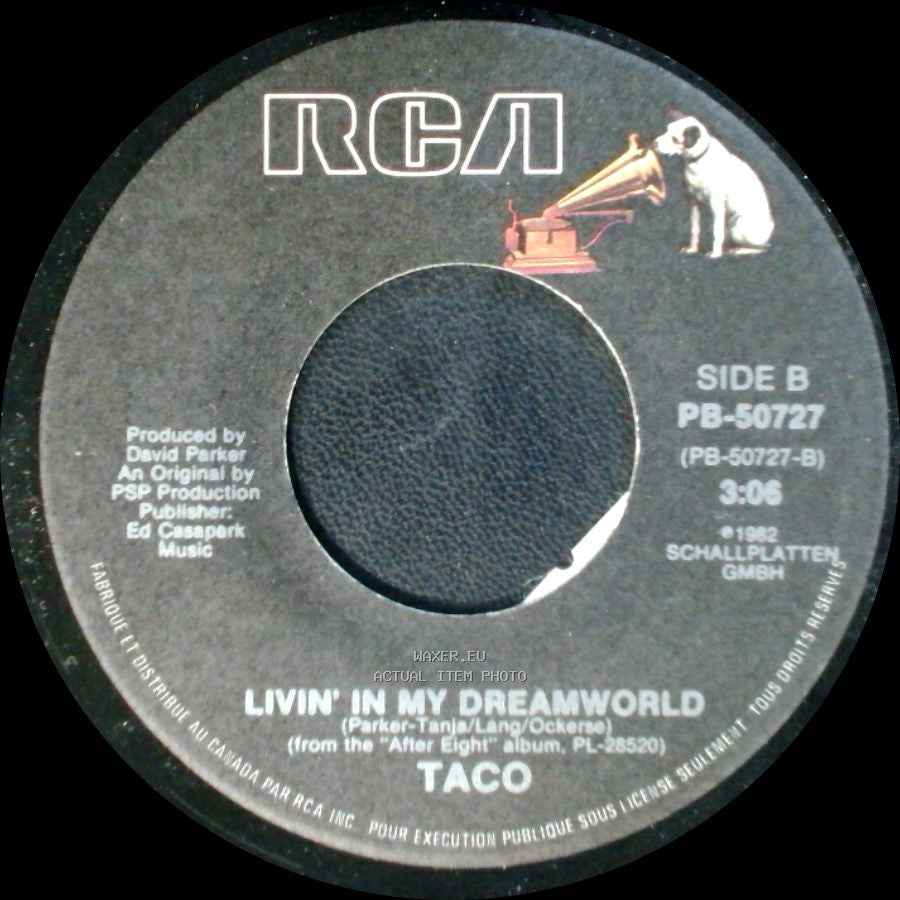 Taco - Puttin' On The Ritz / Livin' In My Dreamworld side B