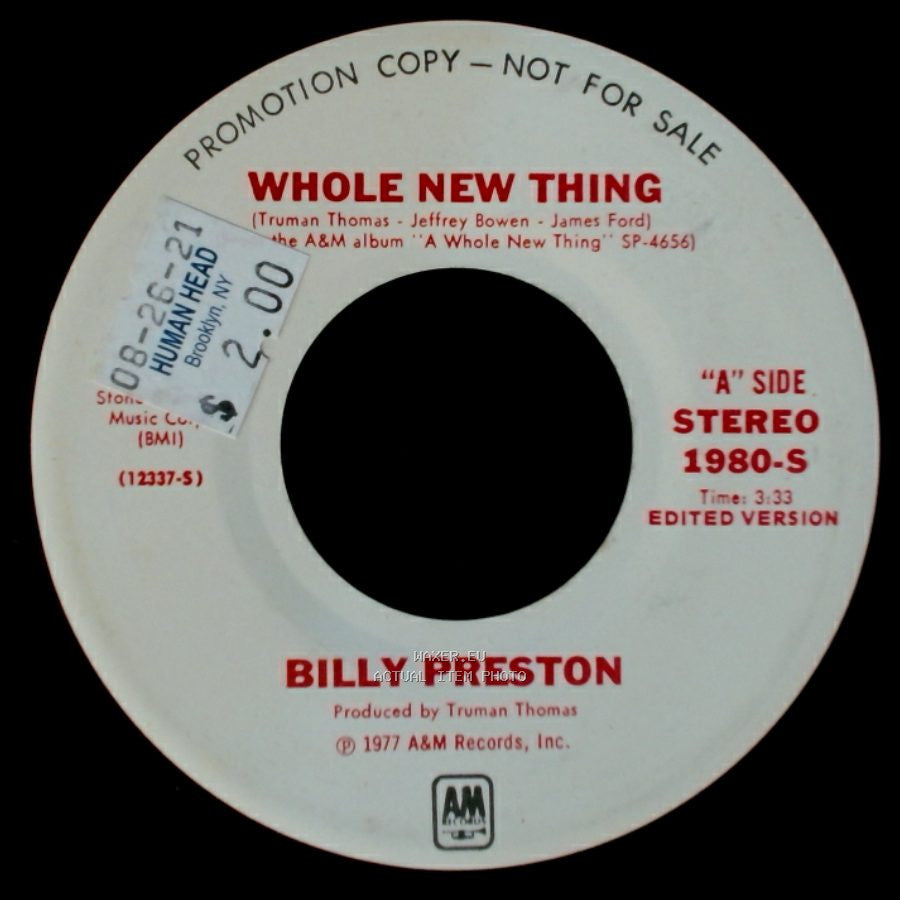 Billy Preston - Whole New Thing / Wide Stride side A