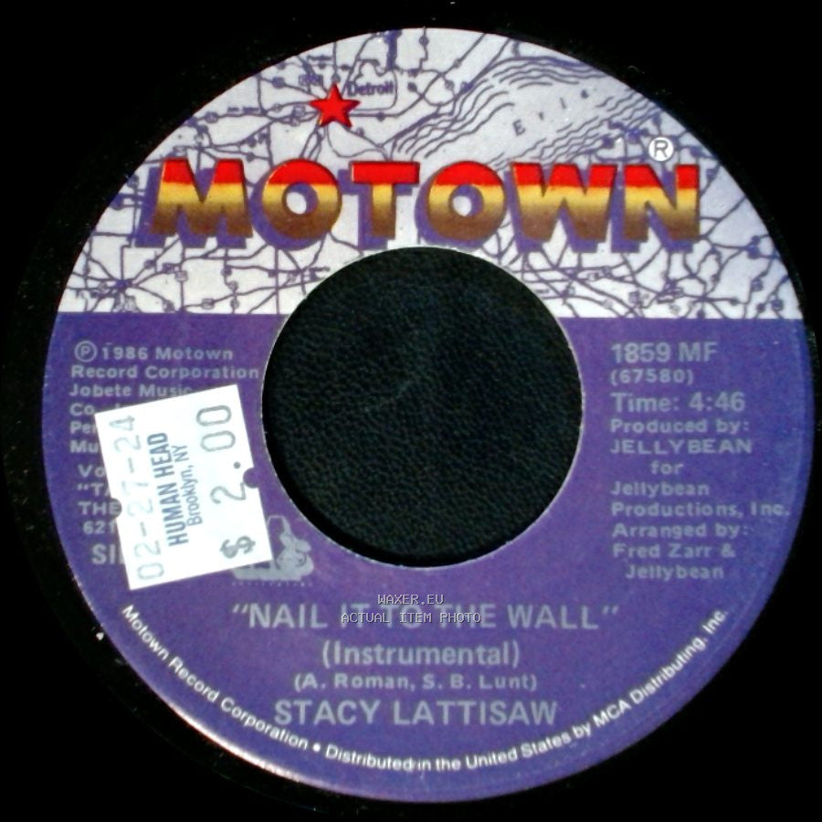 Stacy Lattisaw - Nail It To The Wall / Nail It To The Wall (Instrumental) side B