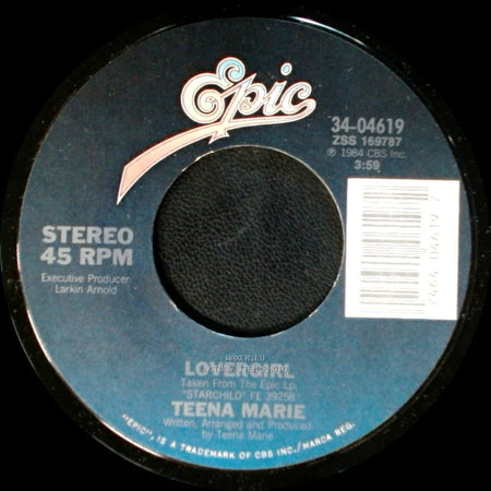Teena Marie - Lovergirl / Lovergirl (Instrumental) side A