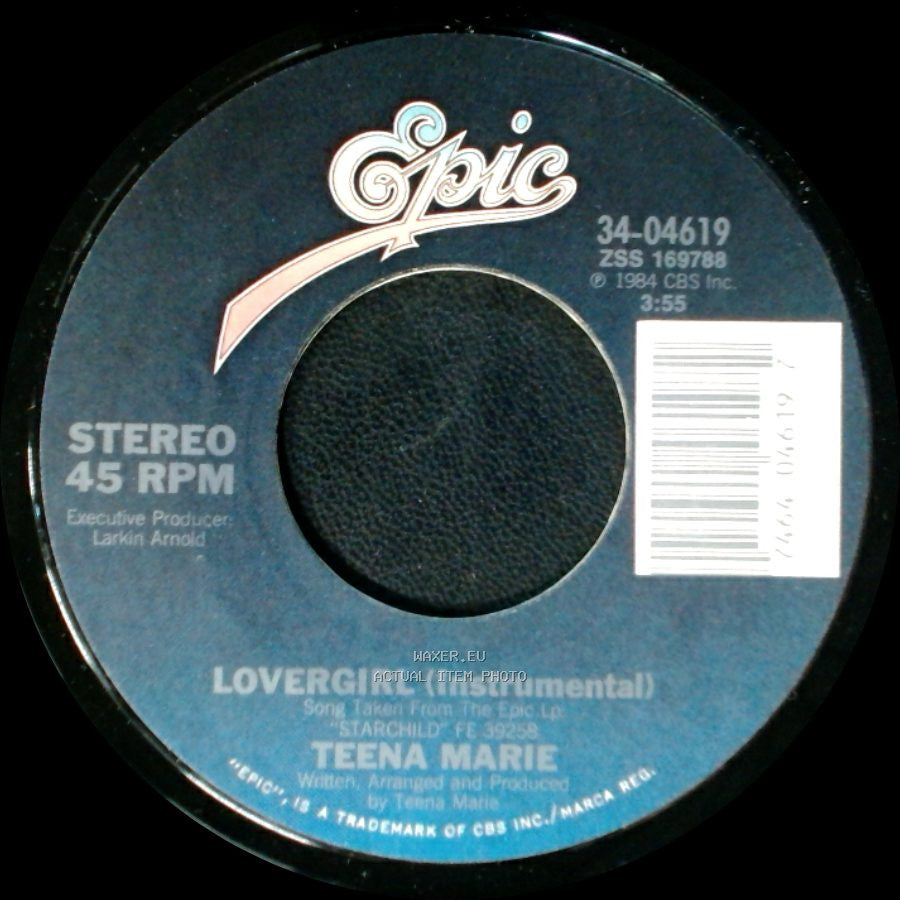 Teena Marie - Lovergirl / Lovergirl (Instrumental) side B