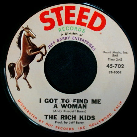 The Rich Kids - I Got To Find Me A Woman / Plastic Flowers side A