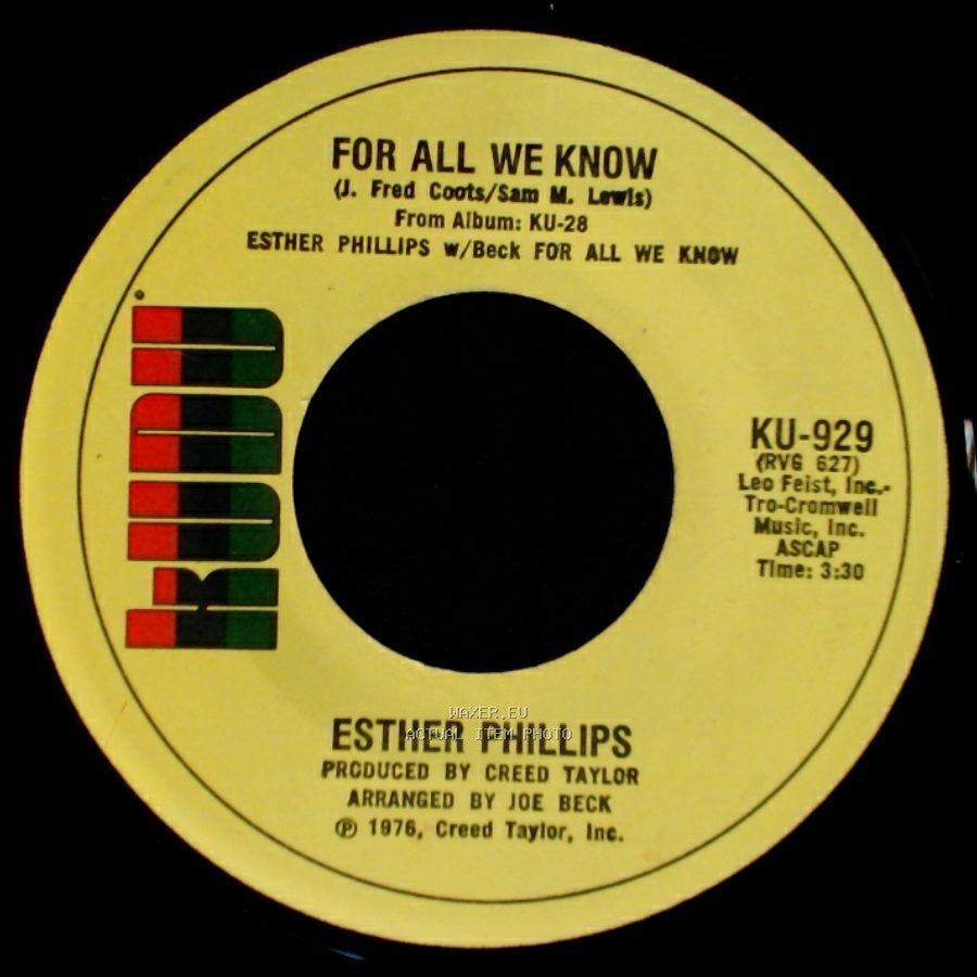 Esther Phillips - For All We Know / Fever side A