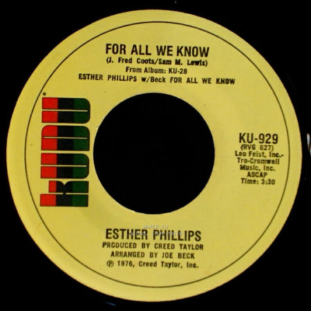 Esther Phillips - For All We Know / Fever side A