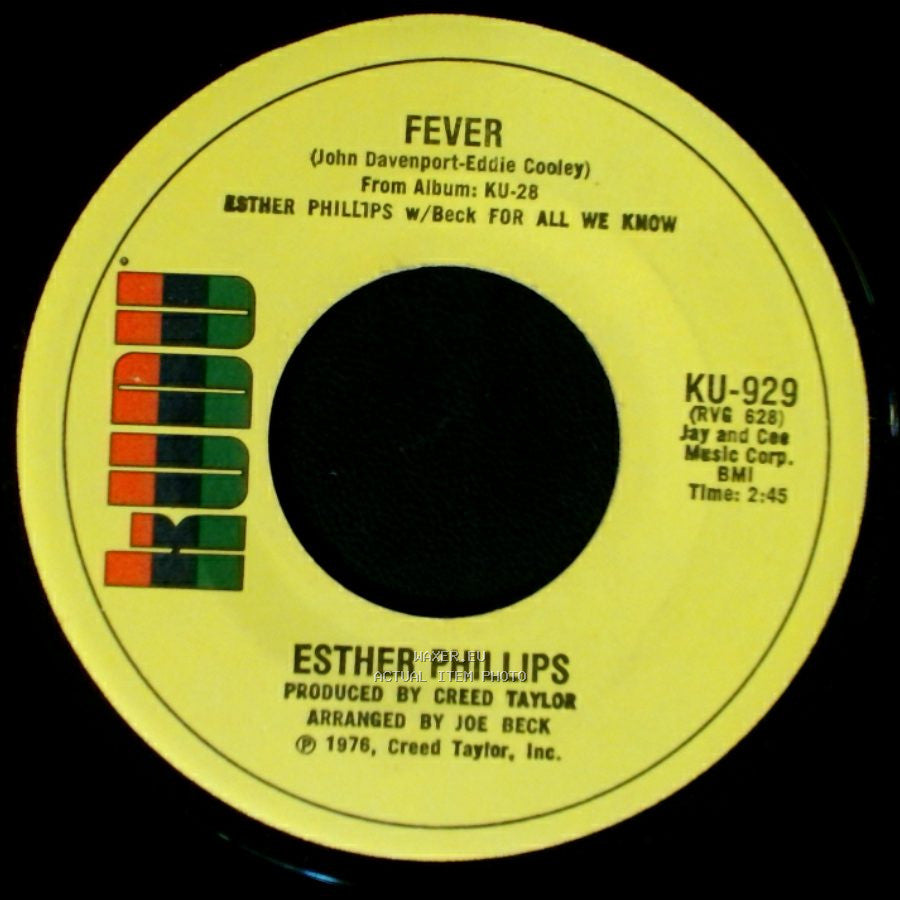 Esther Phillips - For All We Know / Fever side B