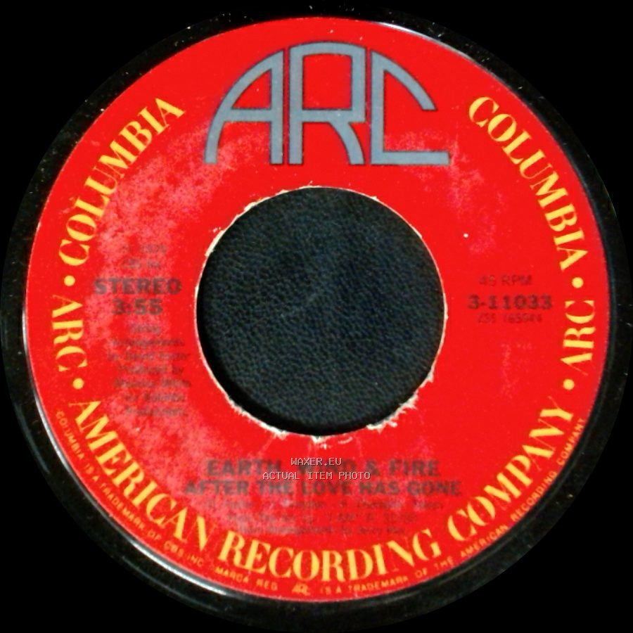 Earth, Wind & Fire - After The Love Has Gone / Rock That! side A