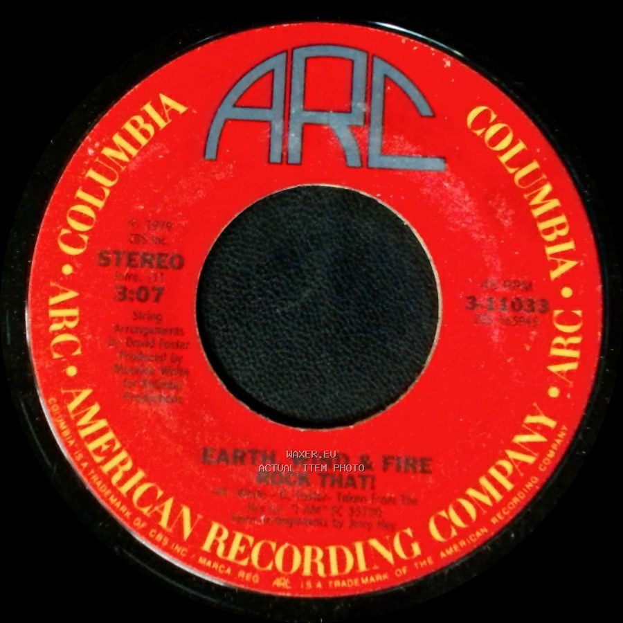 Earth, Wind & Fire - After The Love Has Gone / Rock That! side B