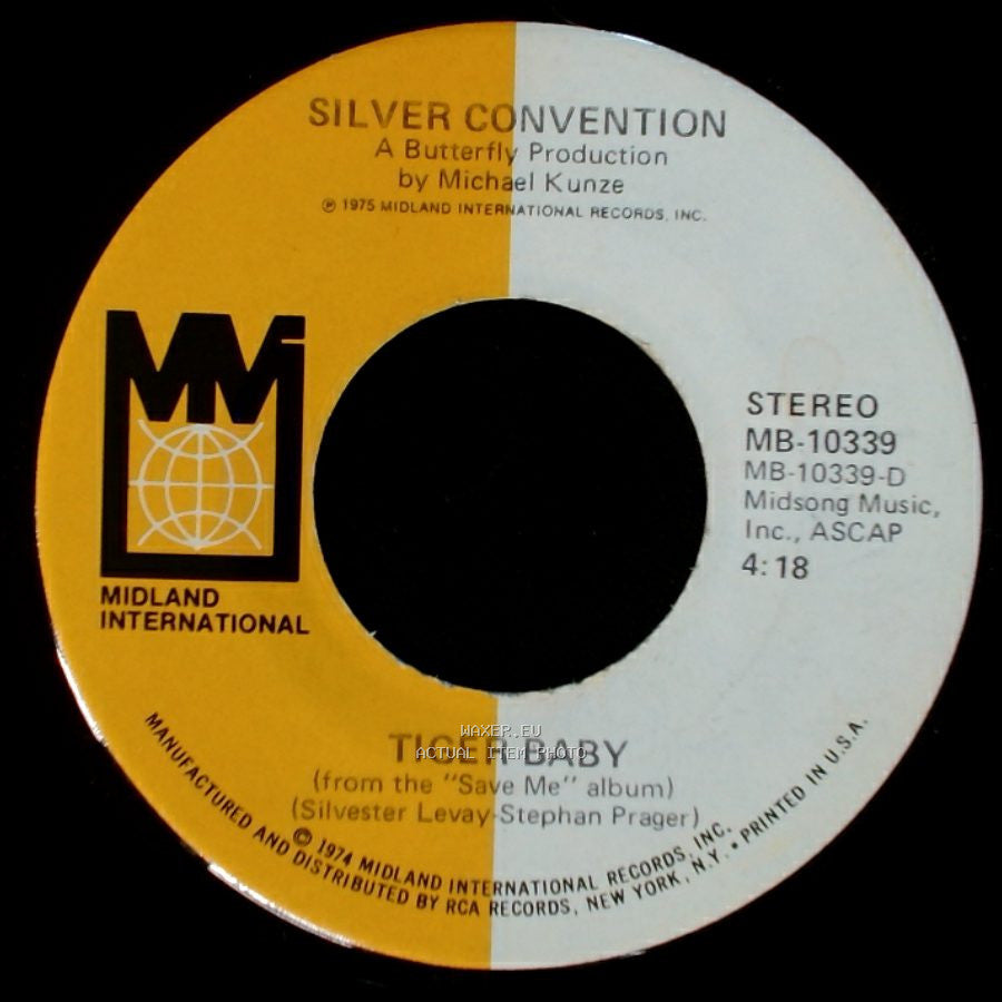 Silver Convention - Tiger Baby / Fly, Robin, Fly side A
