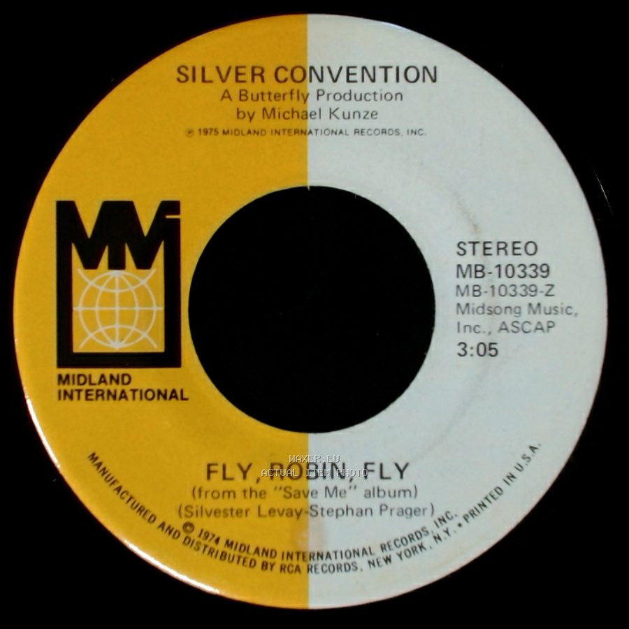 Silver Convention - Tiger Baby / Fly, Robin, Fly side B