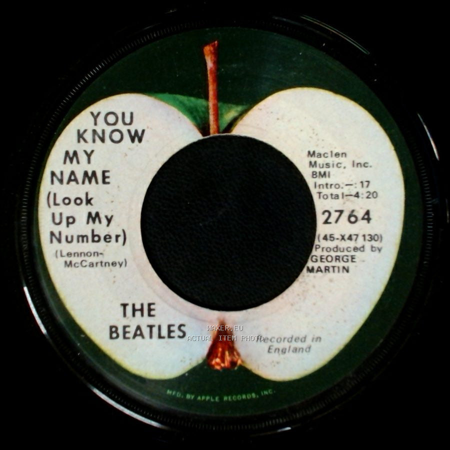 The Beatles - You Know My Name (Look Up My Number) / Let It Be side A