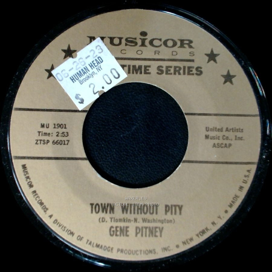 Gene Pitney - I Wanna Love My Life Away / Town Without Pity side B