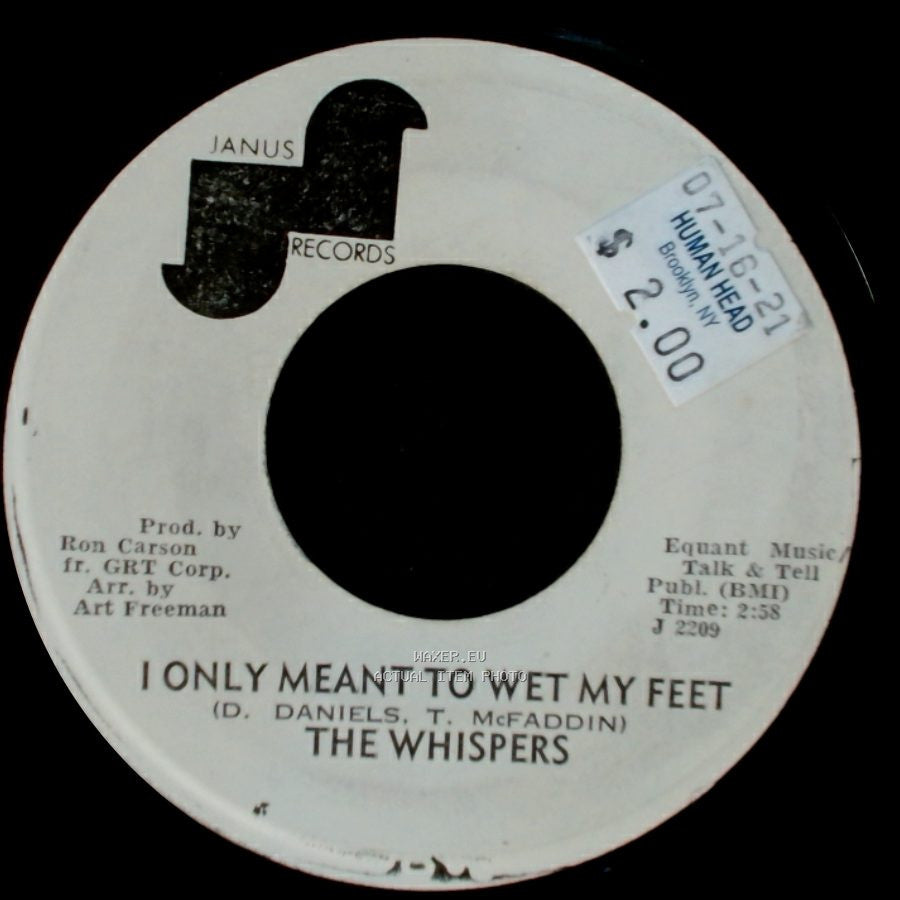 The Whispers - I Only Meant To Wet My Feet / You Fill My Life With Music side A